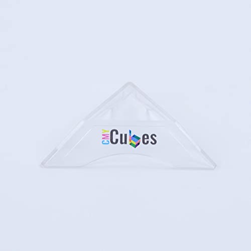 CMY Cubes Crystal Clear Display Stand - Cube Stand Pedestal for Displaying, Exploring & Showcasing Your Prism Cube Holder & Storage Stand - Image 1