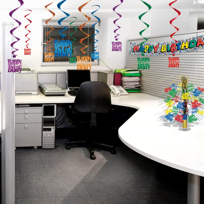 Beistle Happy Birthday Whirls Party Accessory - Image 3