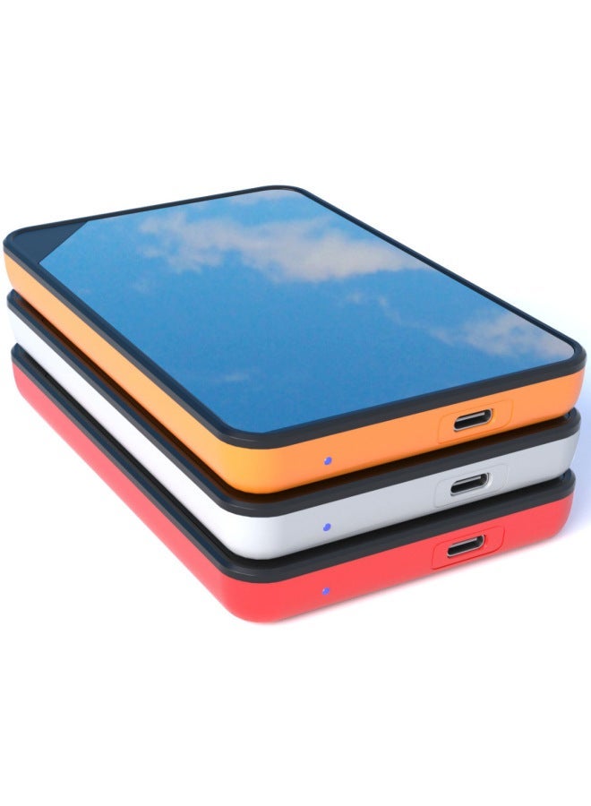 Non-removable USB3.0 Mobile Hard Disk Box 2.5-inch Laptop SSD Solid State Box-Color:White Mirror USB3.1 - Image 1