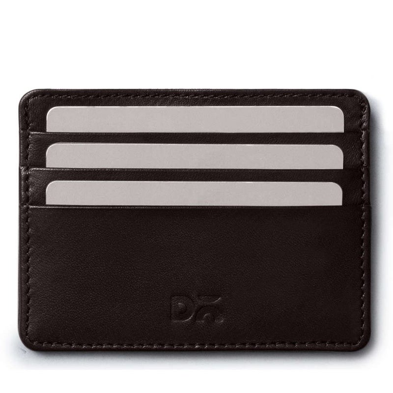 Daily Objects Slim Skinny Fit Card Wallet for Men and Women | Genuine Leather | Credit/Debit Card Holder | 3 Slots for Cash, Card & IDs | Stylish Pocket Purse | Money Organiser - Image 1