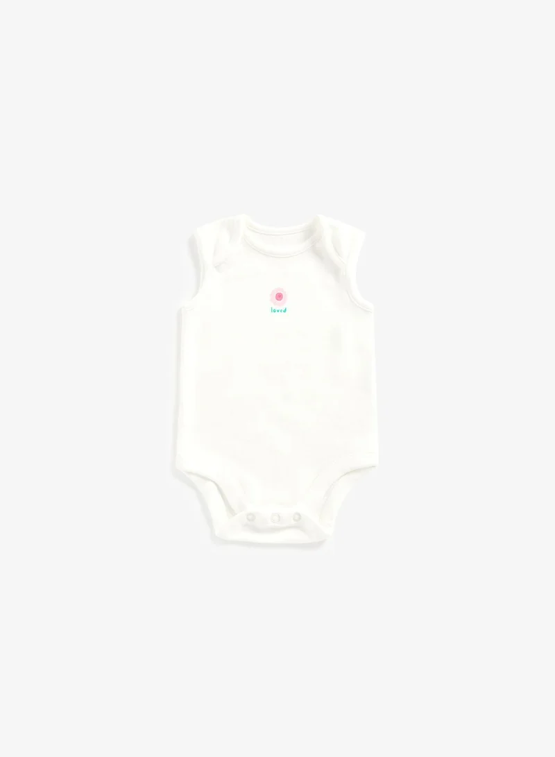 mothercare Daisy Bodysuits - 5 Pack