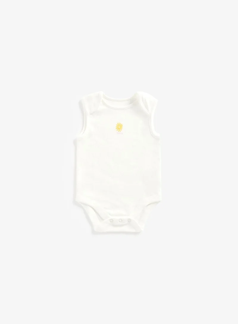 mothercare Daisy Bodysuits - 5 Pack