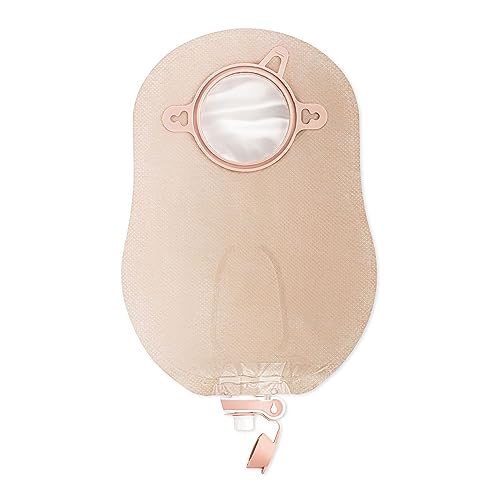 Hollister 18922 New Image 2-Piece 9” Urostomy Pouch, Pack of 10 with 2 Adapters, Ultra-Clear, 1-3/4” Flange Size, Green Color Code - Image 1