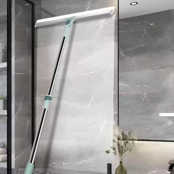 Lumevo 50-Inch Rotating Floor Wiper – PVND Heavy Duty Squeegee with 180° Swivel Head for Bathroom, Tiles & Wet Floors – Sage Green - Image 2