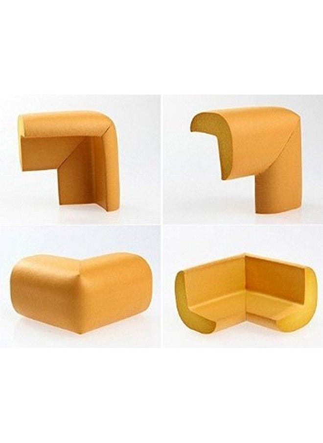 Kuhu Creations - Premium Baby Kids Safety Corner Edge Cushion Protector Guard. (4 Units Wooden Brown) - Image 1