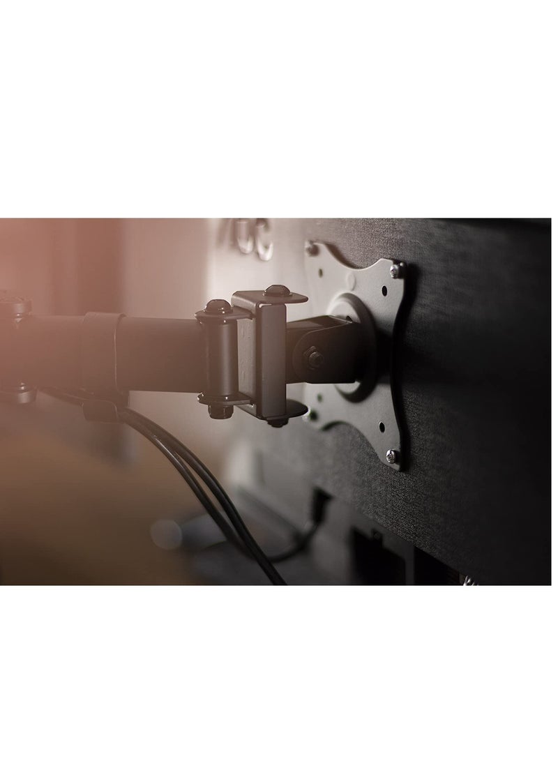 ELTRAZONE Dual Monitor Arms Fully Adjustable Desk Mount/Articulating Stand for 2 LCD LED Screens up to 27” - Image 2