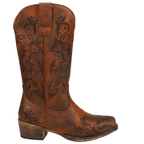 Roper Womens Tall Stuff Boot Tan 11