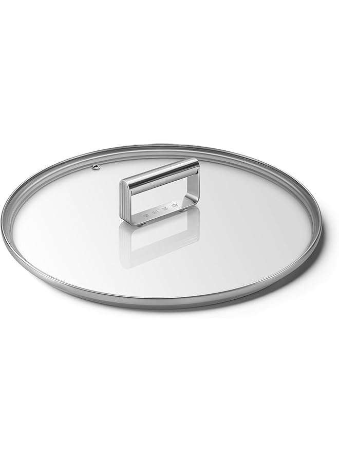 smeg Tempered Glass Lid Ø28Cm, Accessory For Cookware - Image 1
