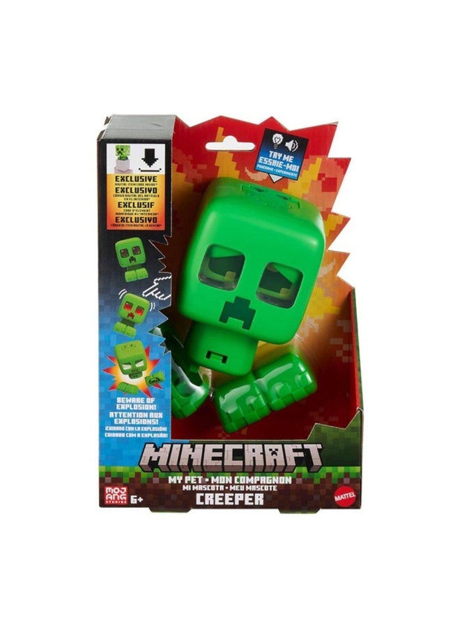 Minecraft My Pet Creeper Interactive Figure (14 cm) - Image 1