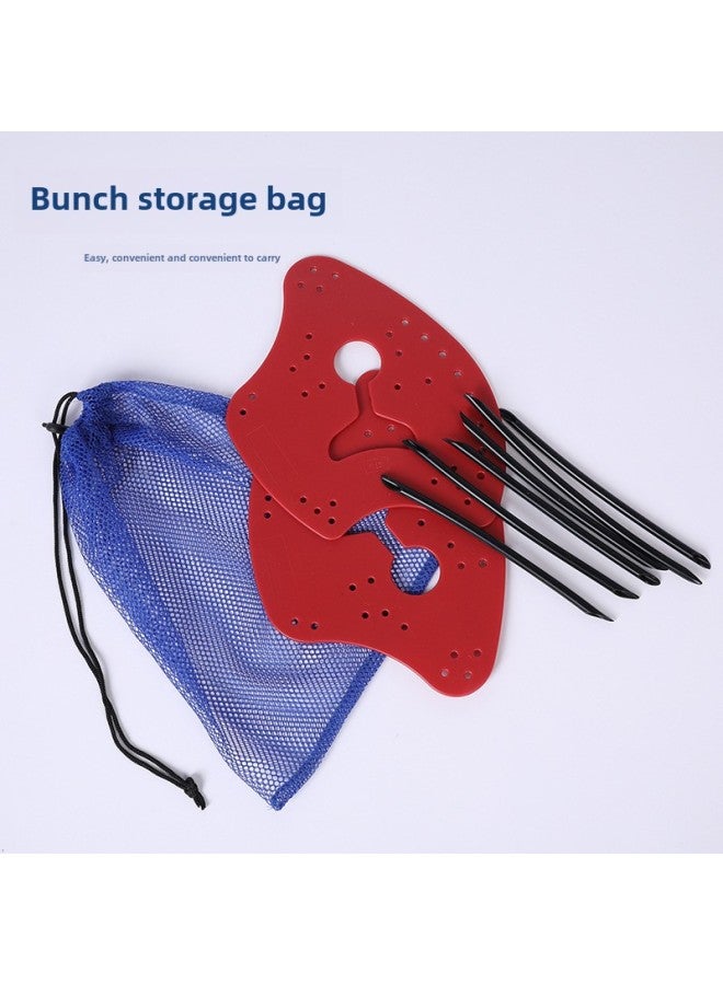 Generic Axe Webbed Swimming Paddle Professional Freestyle Training Special Equipment Portable Wholesale-Color:L Size Red - Image 5