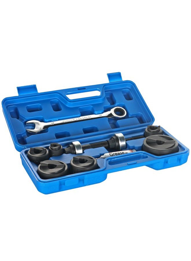 ZUVER Manual Ratchet Knockout Hole Punch Driver Kits with 6 Dies 1/2”, 3/4”, 1”, 1-1/4”, 1-1/2”, 2” Mental Punch Tools KO Tool Set Electrical Conduit Hole Cutter Kit - Image 1