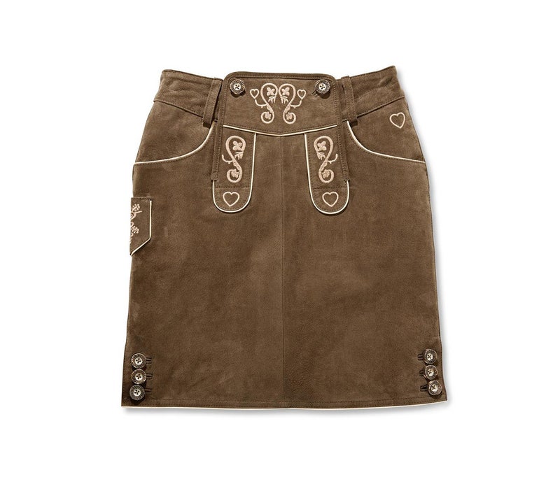 Tchibo Women Plain Mini Skirts, Brown - Image 3