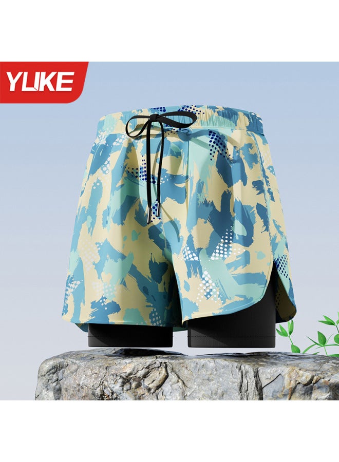Swimming Trunks Men's Five-point Swimsuit Suit Plus Size Anti-embarrassment New Professional Beach Adult Swimming Equipment