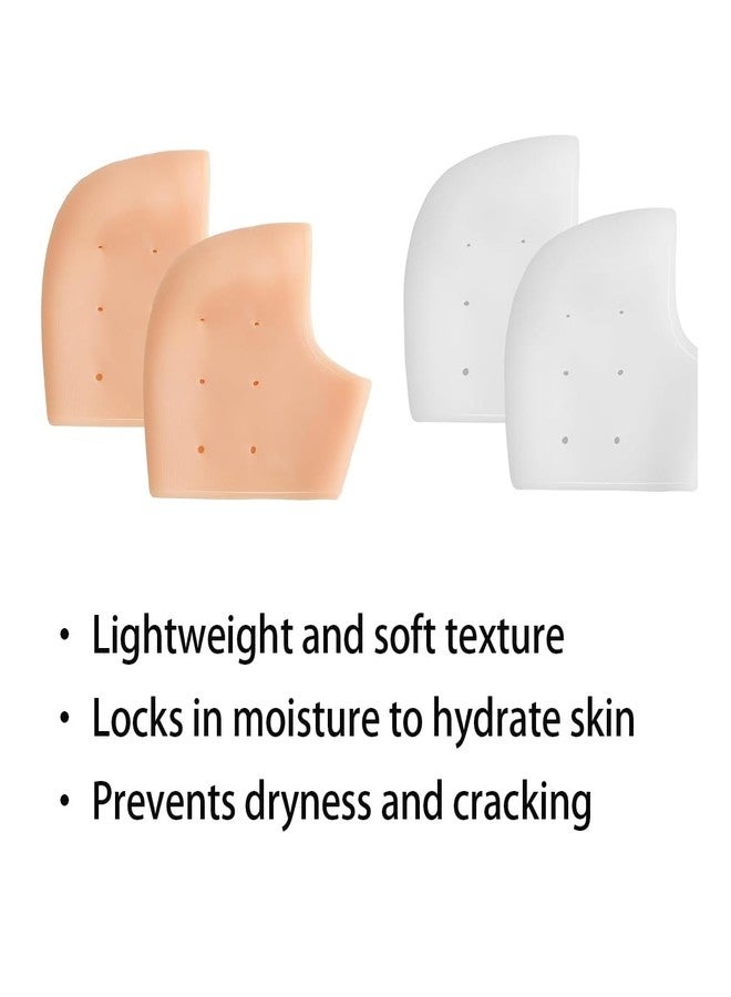 HENGXIA Silicone Heel Protectors & Gel Heel Cups for Women & Men, Relief for Plantar Fasciitis, Heel Spurs, Blisters, Shoe Rubbing (2-Pair) - Image 3