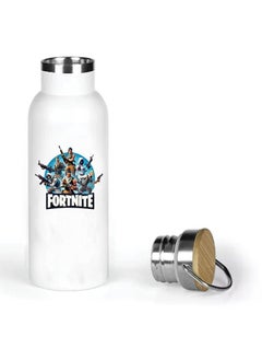 Generic Stainless Steel Online Gaming Water Flask Bottle with Bamboo Cap and Gaming Design - Flask Bottle 600ml - Eco-Friendly Hydration for Gamers - Ideal Gift for Young Gamers  - Image 5