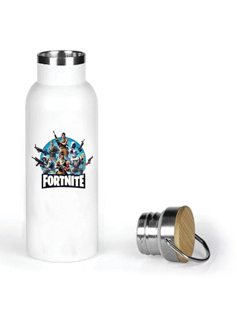 PRINTSHOP4ME Stainless Steel Online Gaming Water Flask Bottle With Bamboo Cap And Gaming Design-Flask Bottle 600ml-Eco-Friendly Hydration For Gamers-Ideal Gift For Young Gamers - Image 5