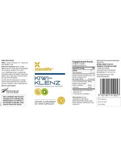 xtendlife Xtendlife | Kiwi-Klenz | Natural Prebiotic Packed with Enzyme, Soluble Fiber & Prebiotics | Supports Good Gut Flora & Promote Healthy Digestive Function | 60 Vegetarian Capsules (1 Pack)  - Image 2