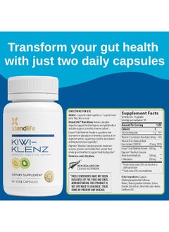 xtendlife Xtendlife | Kiwi-Klenz | Natural Prebiotic Packed with Enzyme, Soluble Fiber & Prebiotics | Supports Good Gut Flora & Promote Healthy Digestive Function | 60 Vegetarian Capsules (1 Pack)  - Image 3