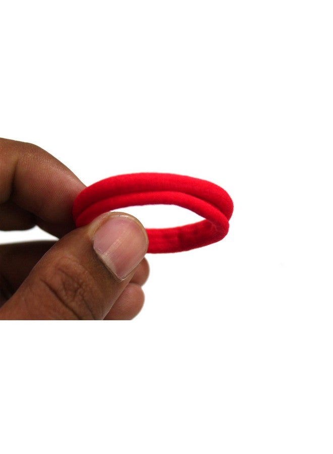 Kalaneet 30pcs Red rubber band to tie hair and pony - Image 3