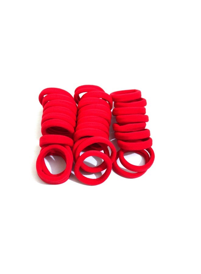Kalaneet 30pcs Red rubber band to tie hair and pony - Image 1