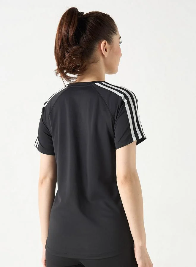 Kappa Kappa Logo Print T-shirt with Crew Neck and Short Sleeves