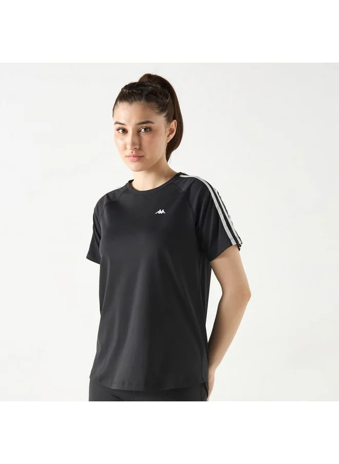 Kappa Kappa Logo Print T-shirt with Crew Neck and Short Sleeves