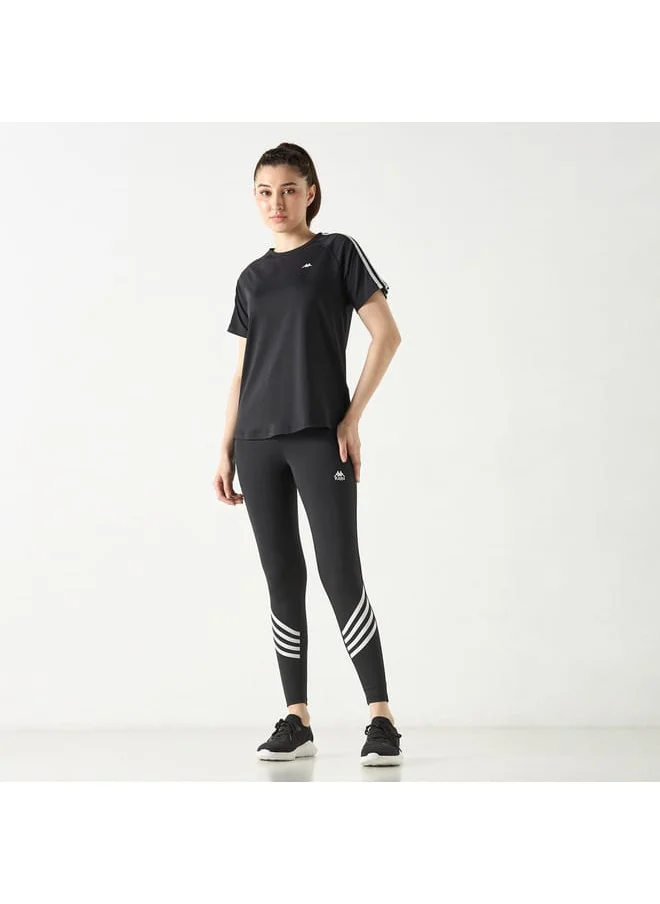 Kappa Kappa Logo Print T-shirt with Crew Neck and Short Sleeves