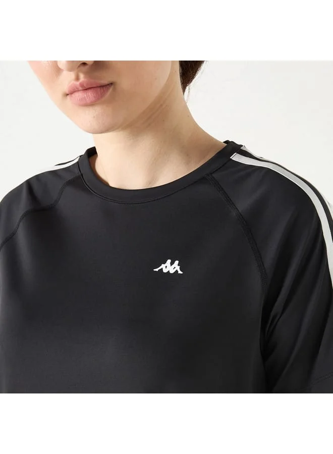 Kappa Kappa Logo Print T-shirt with Crew Neck and Short Sleeves