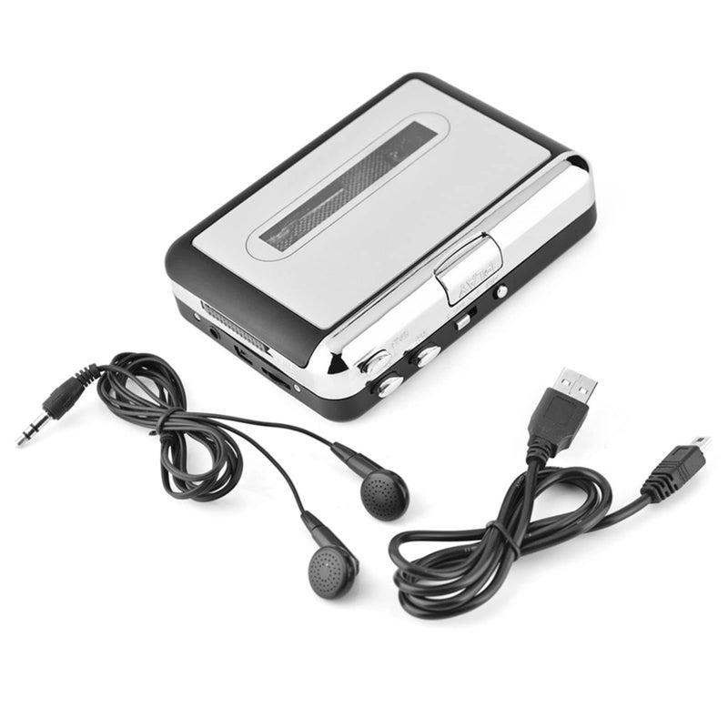 USB Cassette Tape to MP3 Converter Audio Capture Player with Headphones - Image 3
