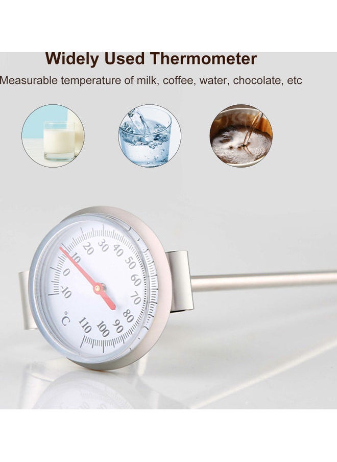 Espresso Thermometer Beverage Frothing Thermometer With Clip Instant Read Silver/Gold 22.00*4.00*4.00cm