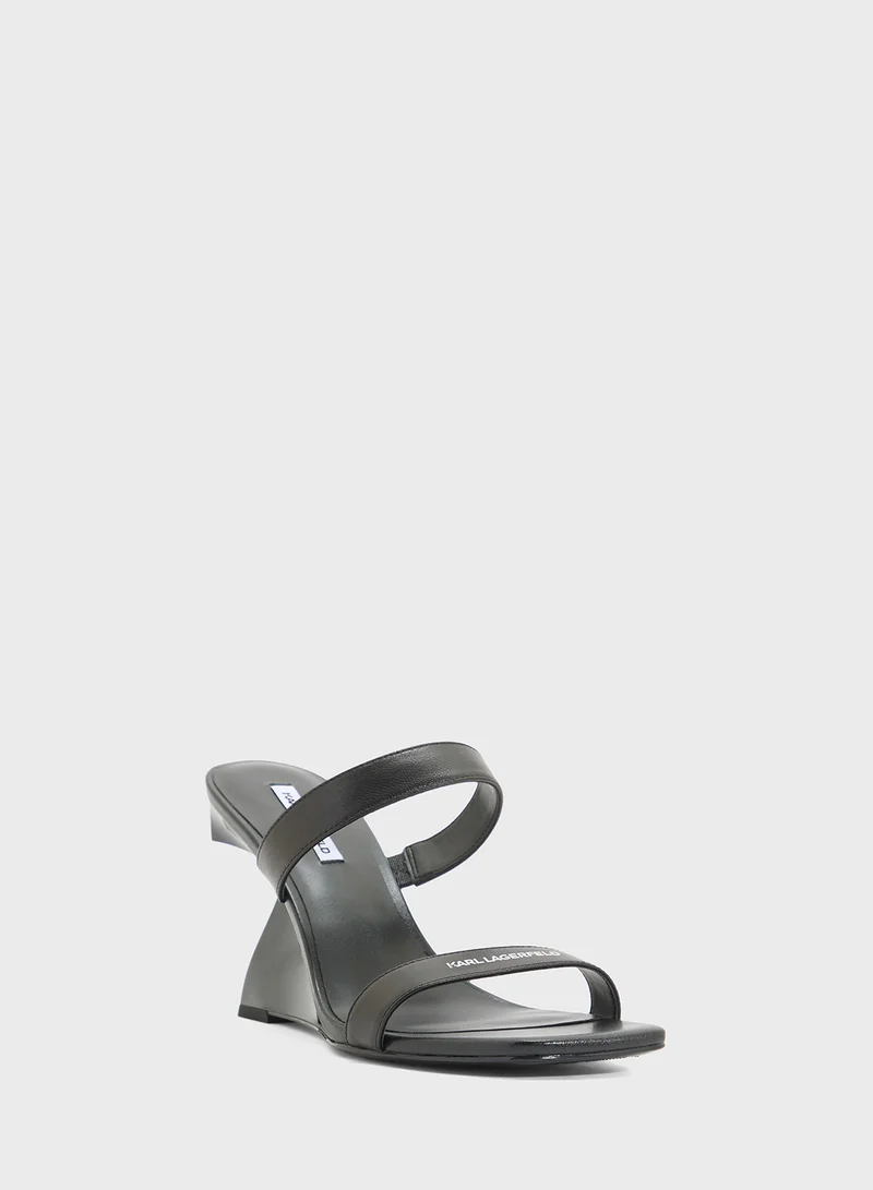 Karl Lagerfeld WAVERLY Double Strap Sandals
