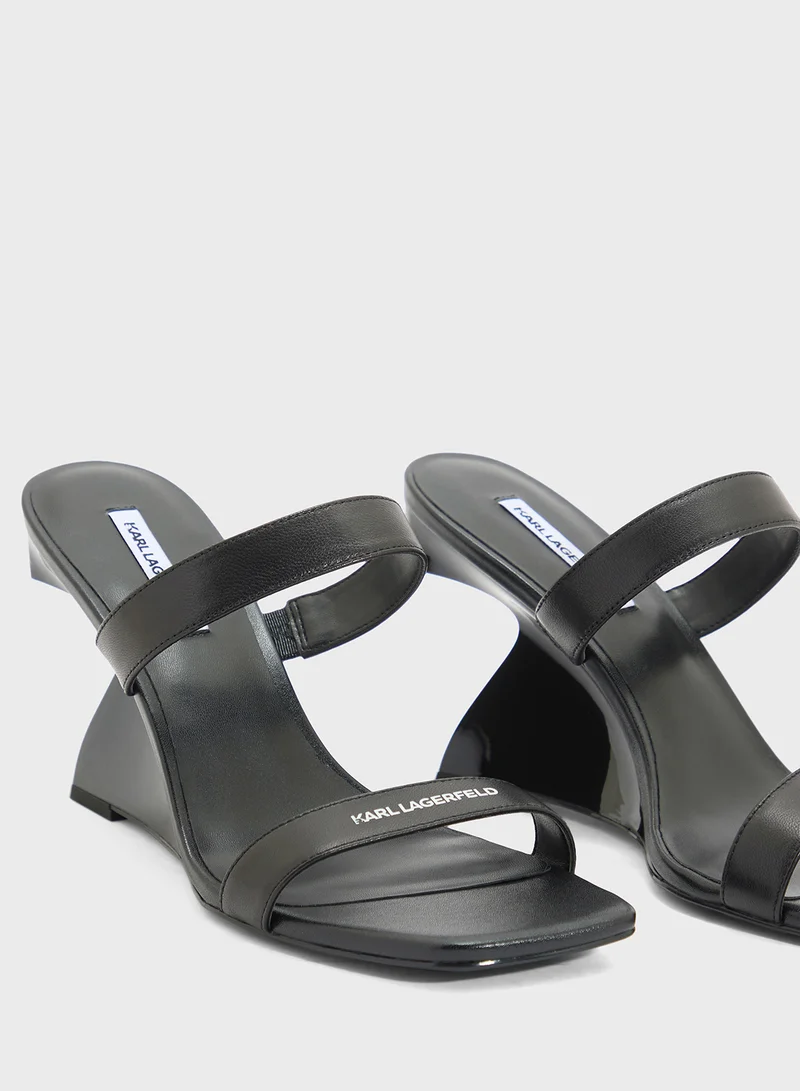 Karl Lagerfeld WAVERLY Double Strap Sandals