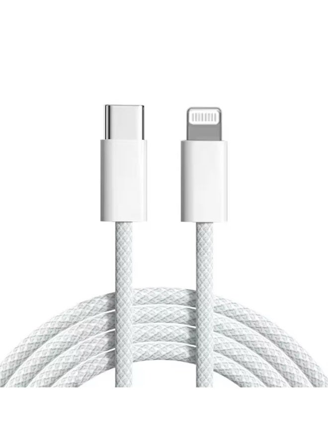 Zaid Cut-resistant iPhone charging cable, supports fast charging, 1 meter Lightning to USB-C, 65W speed, compatible with iPhones - Image 1