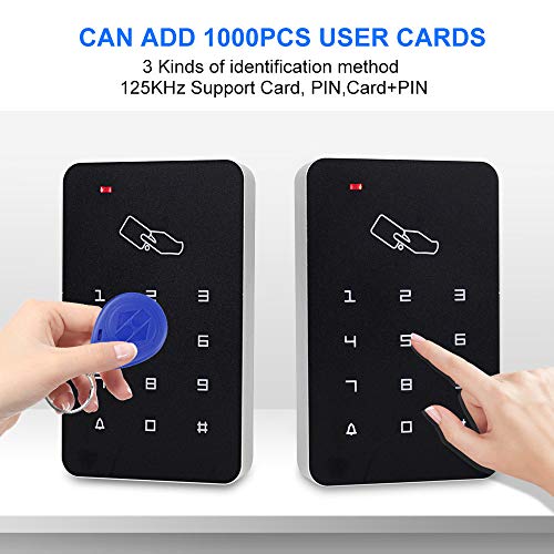 OBO HANDS RFID Door Access Control System Keypad +NC Electric Drop Bolt Lock+Power Supply+Exit Button +10pcs Fobs/Cards - Image 2