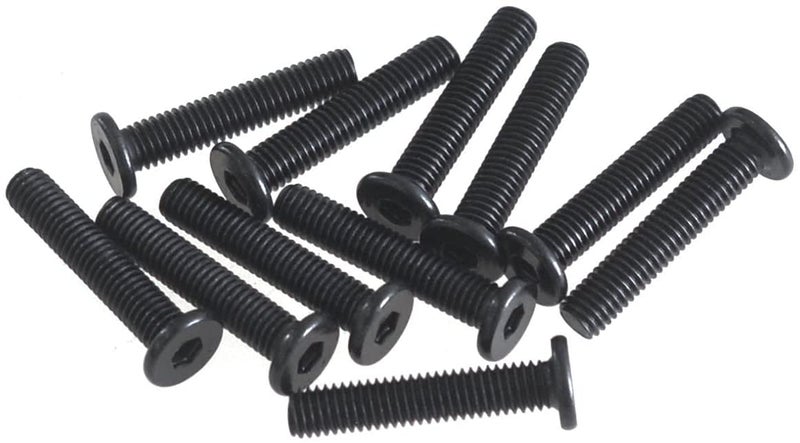 3DINNOVATIONS M5x25mm Low Carbon Steel CNC Low Profile Screws DIY Flat Head Low Profile Hex Socket Machine Screws Fully Thread Pack of 25 (M5 X 25) - Image 5