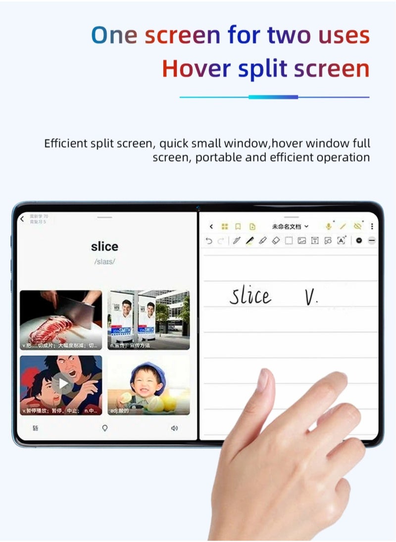 Umiio Smart Tablet PC with Keyboard and Mouse 10.1-inch HD Screen 8GB RAM 256GB ROM Front and Rear Camera WiFi and Dual SIM Network Android Tab with Leather Cover  - Image 5