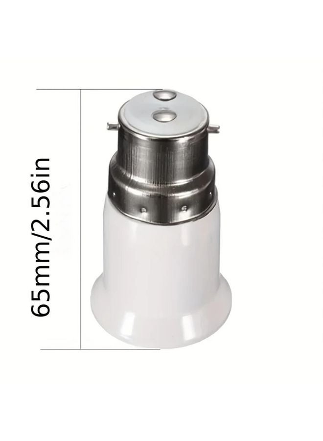 2pcs B22 to E27 Socket Adapter LED Bulb Base Converter for Garage Storage Room - Image 3