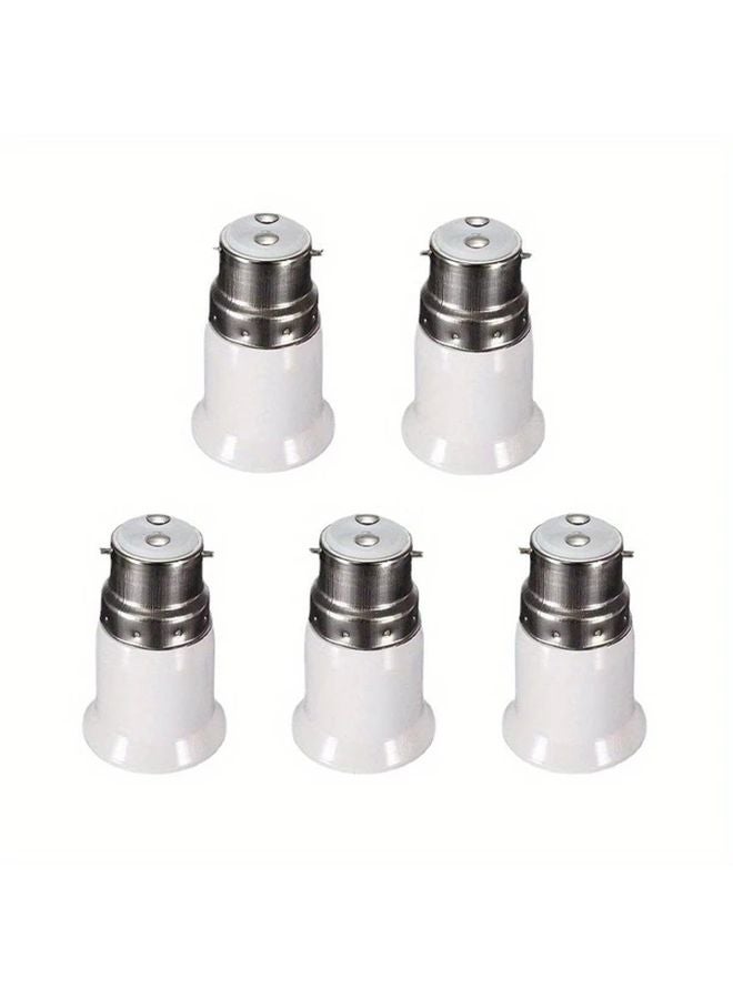 2pcs B22 to E27 Socket Adapter LED Bulb Base Converter for Garage Storage Room - Image 2