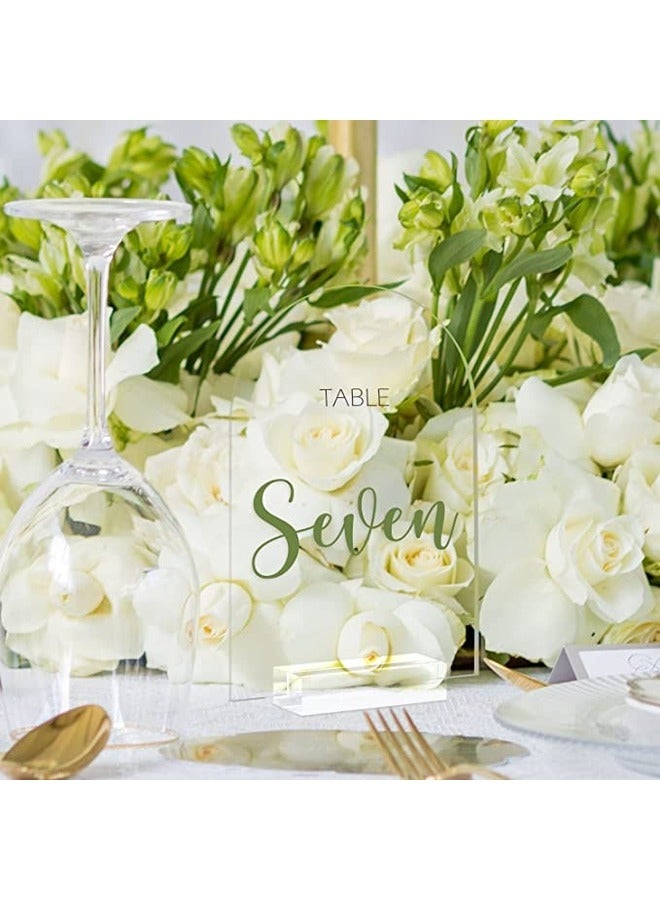 SMARTPOINTS Clear Arch Acrylic Sign 5x7 Inch with Stand 10 Pack Blank Arched Acrylic Sheets for Wedding Table Numbers Menu Signs Bar Signs DIY Everyday Use - Image 5