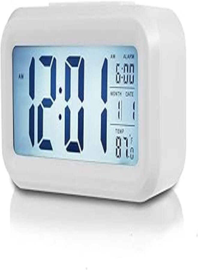 Digital Alarm Clock, Alarm Clock With Numbers, Led Digital Sleep Smart Watch, Indicates Date And Temperature On Screen, With Alarm Clock, With 12/24 Hour Switch, Simple Operation (Smart alarm clock)