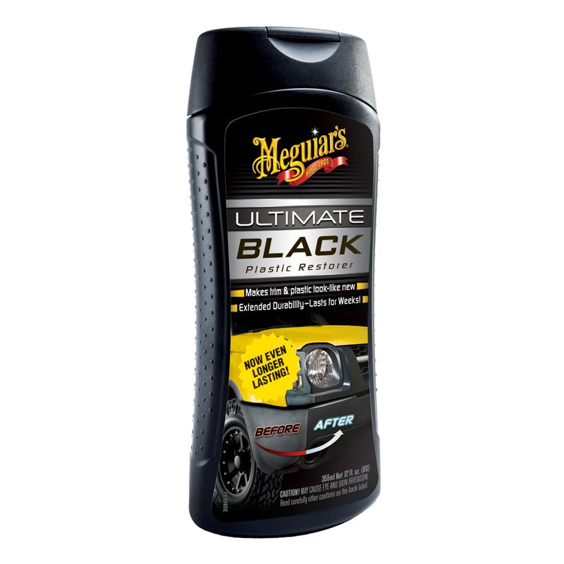 Meguiars G15812EU Ultimate Black Plastic Restorer Trim Restorer 355ml Packaging May Vary