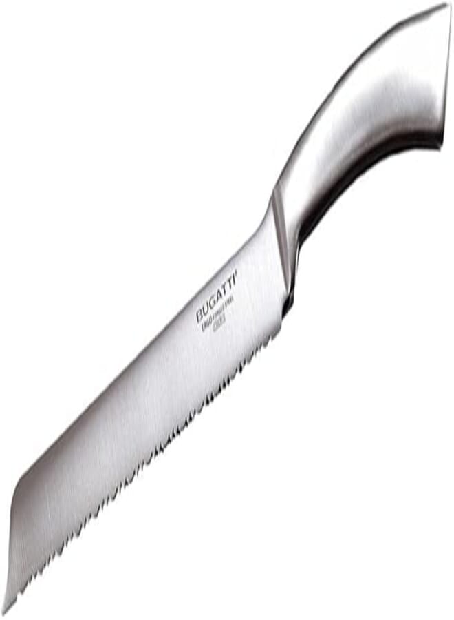 Bugatti Stainless Steel Bread Knife, 20 cm - Silver