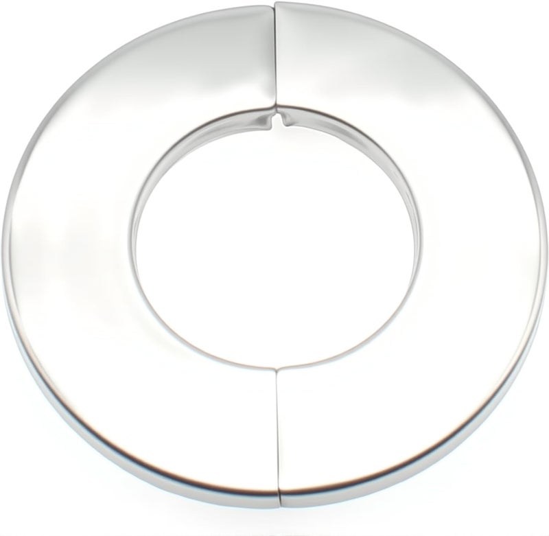 OZXNO 4.0" Stainless Steel Wall Split Flange 2pcs Split Decorative Escutcheon Self-Adhesive Wall-mounted Water Pipe Cover Accessories - Image 1