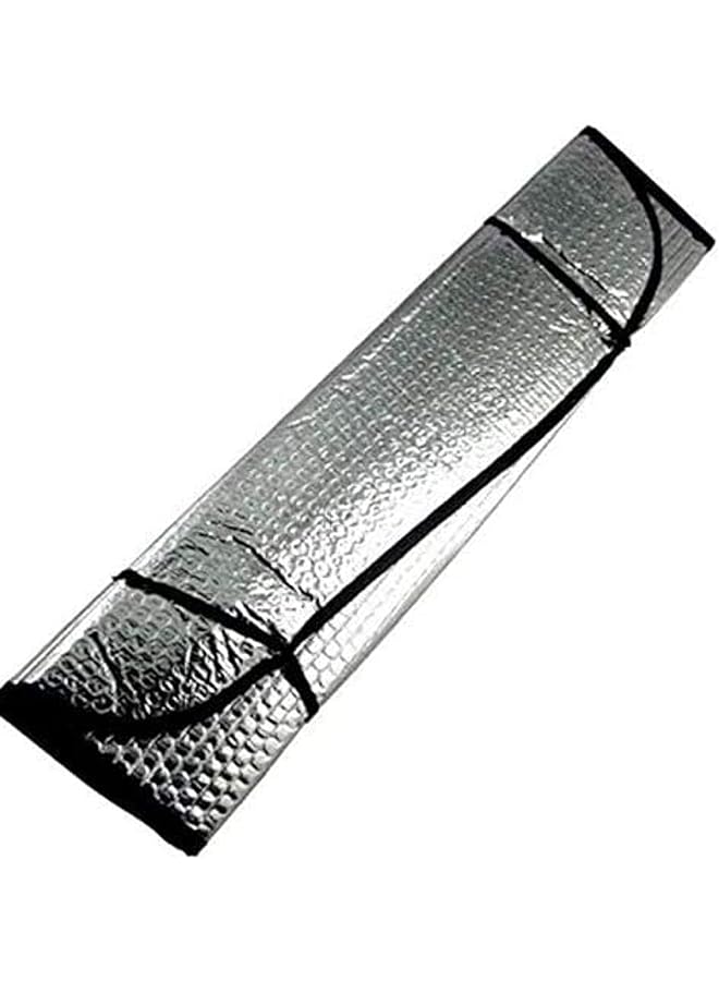 الكبريت ستارة واقية من الشمس للزجاج الأمامي للسيارة لحماية من الأشعة فوق البنفسجية، لون فضي