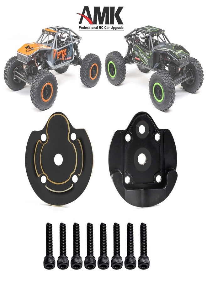 AMK 2pcs UTB18 Brass Axle Housing Covers Counter Weight for Axial RC Crawler 1/18 UTB18 Capra Unlimited Trail Buggy RTR Upgrade Part (2pcs UTB18 Brass Axle Housing Covers) - Image 2