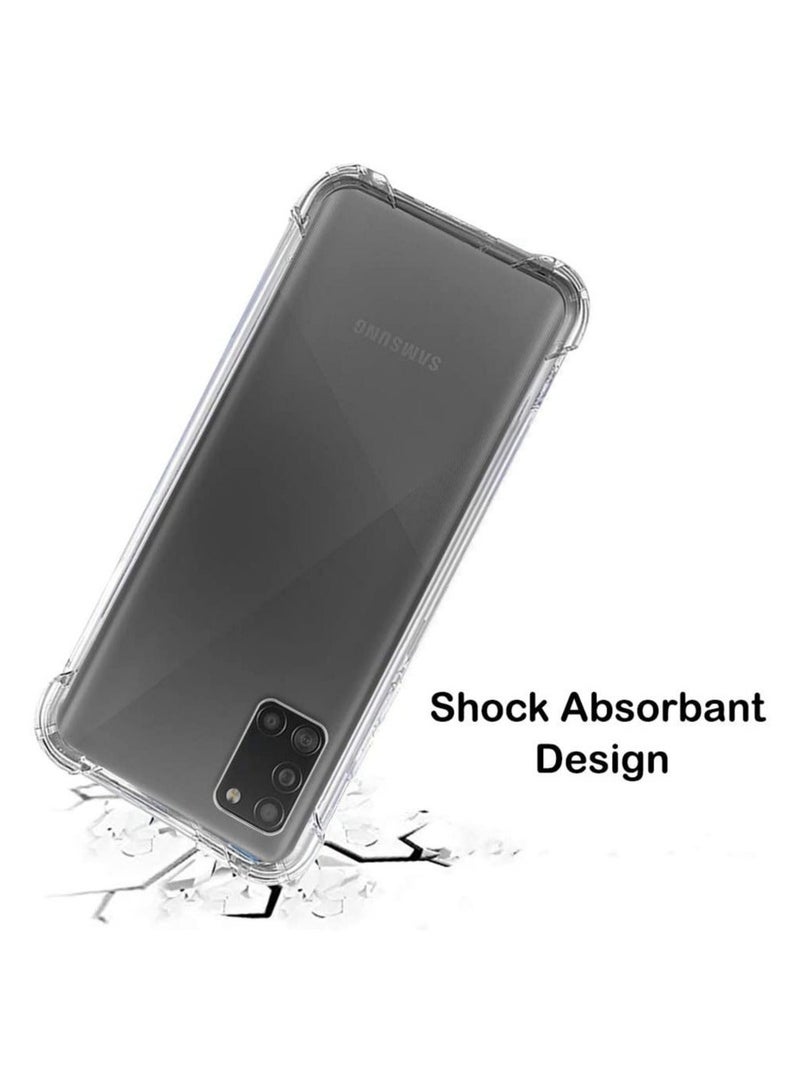 IAF Samsung Galaxy A31 Case Cover Protective Shock Absorption Bumper soft Transparent Case (Clear) - Image 2