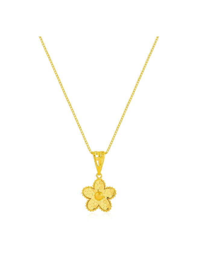 BAFLEH JEWELLERY Discover the Enchanting Charm of 22kt Gold Pendant with chain - Image 1