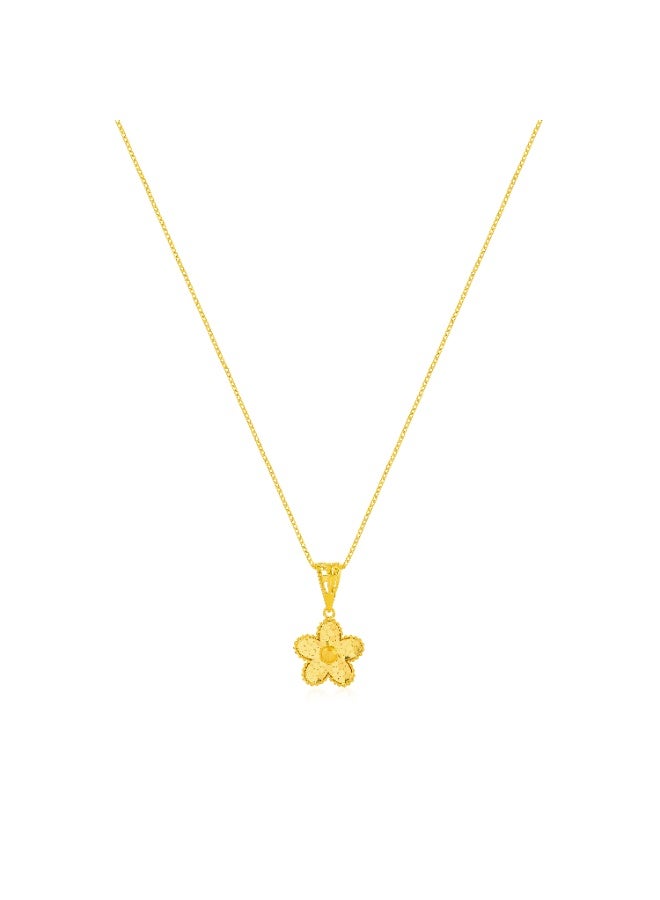 BAFLEH JEWELLERY Discover the Enchanting Charm of 22kt Gold Pendant with chain - Image 5