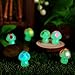 Queekay 50 Pcs Mini Resin Mushroom Luminous Tiny Mushroom Glow in The Dark Ornament for Dollhouse Garden Decoration DIY Craft Micro Landscape Aquarium Party Decor - Image 4