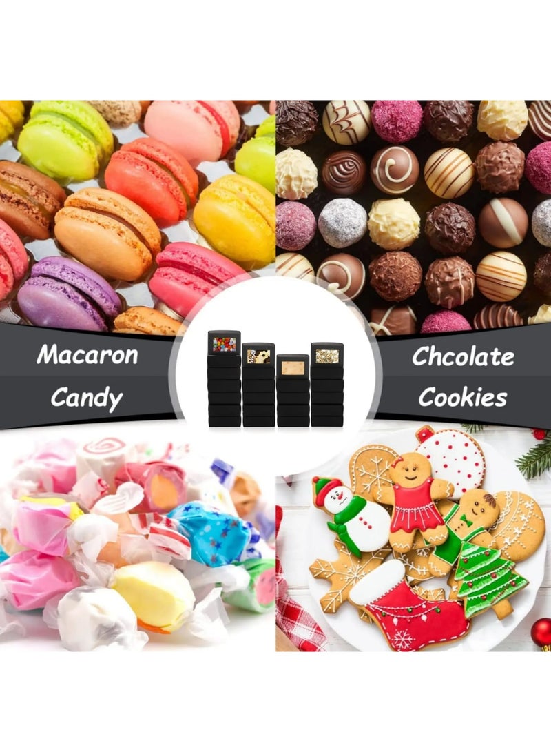 Luckam 50 عبوة صناديق صابون كرافت مع نافذة، 3.3x2.4x1.2" صناديق هدايا صغيرة قوية، تغليف كرتوني صغير للصابون اليدوي، الحلوى، المجوهرات، المخبوزات، هدايا حفلات الزفاف - Image 4